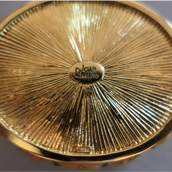 Joan Rivers RARE  Vintage Stunning Trinket Box With Beautiful Earrings! - Picture 10 of 16